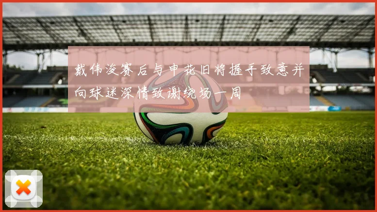 戴伟浚赛后与申花旧将握手致意并向球迷深情致谢绕场一周